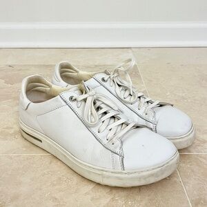 Birkenstock Bend Low White Leather Sneakers Shoes -  Size 42 (9 Mens)